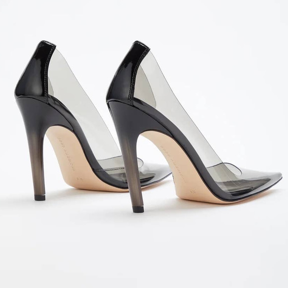 Good American Cinder-F*CKING-RELLA Pump In Light Smoke Size 12 New - Picture 2 of 15